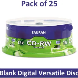 Sauran CD Rewritable Pack of 25 Blank Digital Versatile Disc DVD 700 MB-2