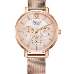 Alexandre Christie Women Dial & Stainless Steel Bracelet Style Straps Watch 2959BFBRGPN-image-91