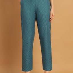 CORSICA Women Textured Tailored Trousers-image-92