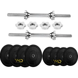 HackerX 4-Pcs Steel Adjustable Dumbbell Set - 2 kg Each-37