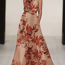 StyleCast Women Floral Printed One Shoulder Fit & Flare Maxi Dress-image-84