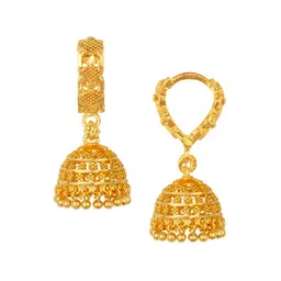 Heer Collection Contemporary Jhumkas Earrings image 2