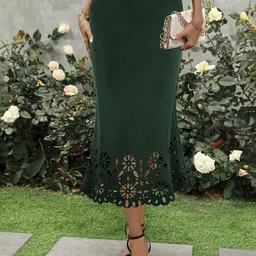 StyleCast x Revolte Women Asymmetric Trumpet Midi Skirt-picture-30
