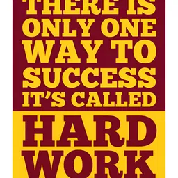 Inephos Yellow & Red Quote Printed Wall Poster-image-88