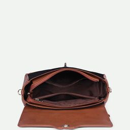 ZOUK Floral Printed Structured Satchel image 3