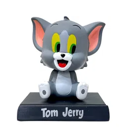 AUGEN Grey & White Tom Figure Bobblehead-image-89