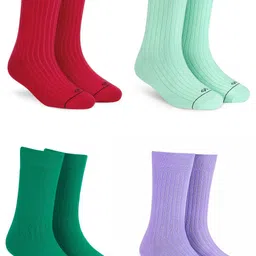 Dynamocks Pack Of 4 Breathable Calf-Length Socks-52