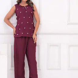 all about you Embroidered Pure Cotton Top With Trousers Co-Ords-image-43