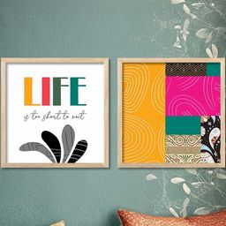 WALLLANE Set of 2 Modern Wood Wall Art-picture-16