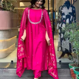 KALINI Women Regular Kurta with Palazzos & With Dupatta-picture-12