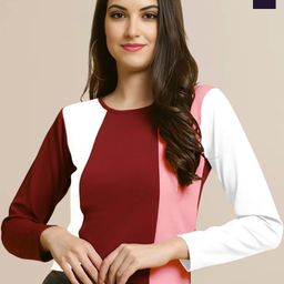 Mast & Harbour Women Pack of 2 Solid Puff Sleeve Regular Top-image-48