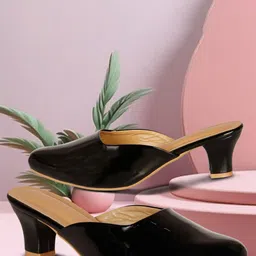 Ishransh Women Block Heel Mules-image-11