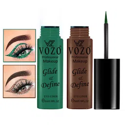 VOZO Set Of 2 Glide & Define Infusion Essential Liquid Eyeliner - 5 ml Each- Shade- 05- 06-34