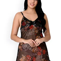chia fashions Net Printed Baby Doll-picture-14
