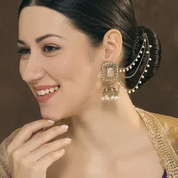 VATSALYA creation Gold-Plated Alloy Earrings-image-57