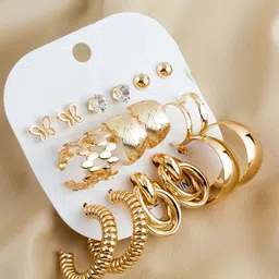 aadita Oval Studs Earrings-29