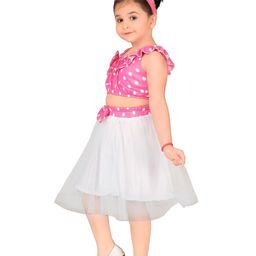 Fessist Girls Printed Top with Skirt-image-54