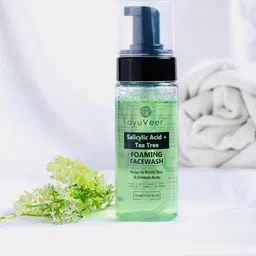 AYUVEER 2% Salicylic Acid & Tea Tree Foaming Face Wash - 150 ml-21