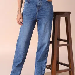 DL Woman Relaxed Fit High-Rise Stretchable Jeans-image-61