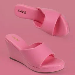 Lavie Women Solid Wedge Heel Sandals-32