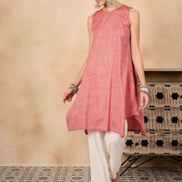 InWeave Women Geometric Thread Work Kurta-image-79