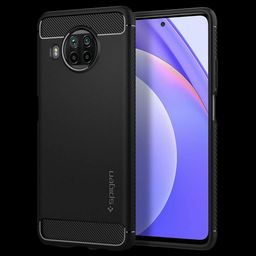 spigen Rugged Armor TPU Back Case For Mi 10T Lite/Mi 10i 5G (Air Cushion Technology, ACS02281, Matte Black)-image-44