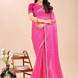 TINA FASHION Bandhani Bandhani Saree-picture-13