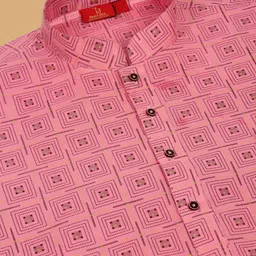 KRAFT INDIA Men Geometric Printed Kurta with Pyjama image 2