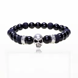Gurjari Jewellers Black Elasticated Slip-on Bracelet-image-54