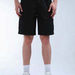 Flying Machine Men Relaxed Fit Cotton Cargo Shorts-image-89