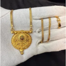 Anshenterpris Gold Plated Pendant with Chain-picture-39