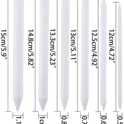 deziine 8Pcs Set Paper Blending Stump Set with Sand Paper and Kneadable Art Eraser Non-Toxic Eraser image 2