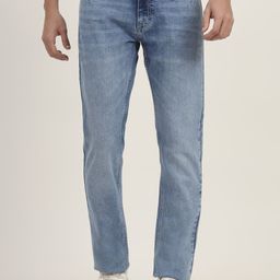 Greenfibre Men Straight Fit Mid-Rise Stretchable Jeans-picture-5