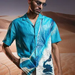 ASUKA Men Floral Opaque Printed Casual Shirt-image-9