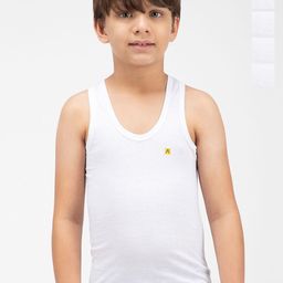 AMUL COMFY Boys Pack of 5 Pure Cotton Innerwear Vests AC-SRN-VE-WHT-73-5PC-image-28