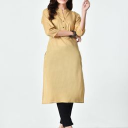 MAURYA Mandarin Collar Straight Kurta-37