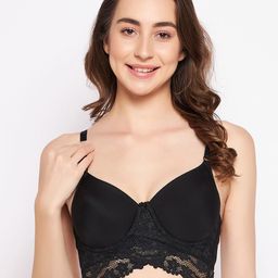 Clovia Women Full Coverage Underwired Lightly Padded Bralette Bra-15