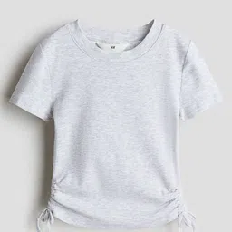 H&M Drawstring-Detail Jersey Top-image-8