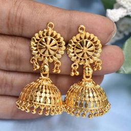 MEIRA JEWELLERY Dome Shaped Jhumkas-picture-20