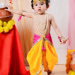 itsmycostume Kids Krishna Costume Dress With Accessories-53