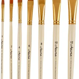 Taklon Flat Painting Brush Set-image-28