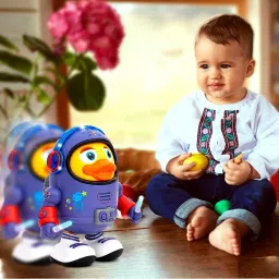 waktoro Dancing Space Duck Toy with Vibrant Light Effect & Musial Sound image 5