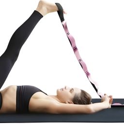 Yoga Belt 9 Loop Belt for Women & Men Yoga Strap for Stretching Leg Yoga Fitness Nylon Yoga Strap-image-50