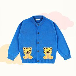 Greendeer Unisex Kids Embroidered Cardigan with Embroidered Detail-image-25