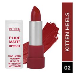INCOLOR Long Lasting & Hydrating Pure Matte Lipstick - Kitten Heels 02-31