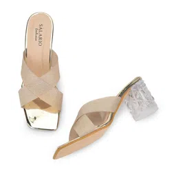 SALARIO Women PU Party Block Heels-picture-12