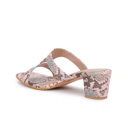 Shezone Pink Printed Block Heels image 3