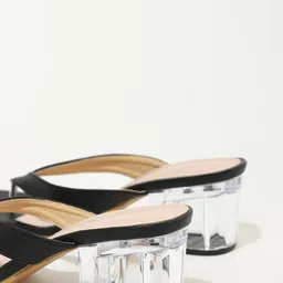 LULU & SKY Open Toe Block Heels image 3