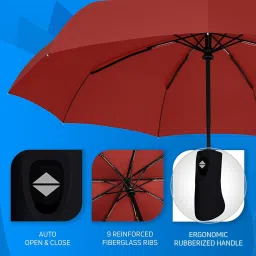 centaur 3 Fold Fully Automatic Rain UV Protection Portable Foldable Tiny Travel Folding Umbrella image 2