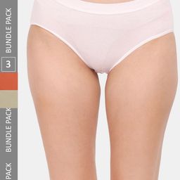 Amour Secret Women Pack Of 3 Cotton Hipster Briefs-image-91